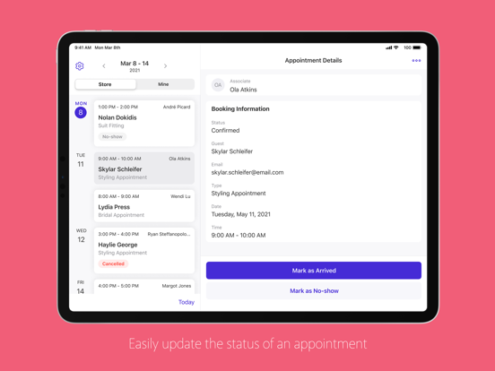 Screenshot #4 pour Tulip Appointments