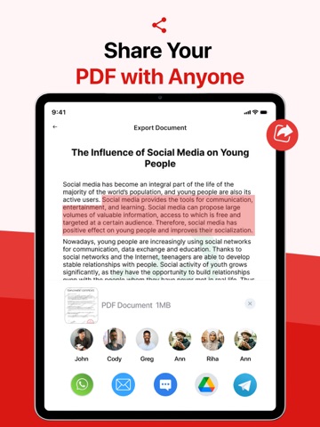 PDF Scanner - Scannivo iPad screenshot