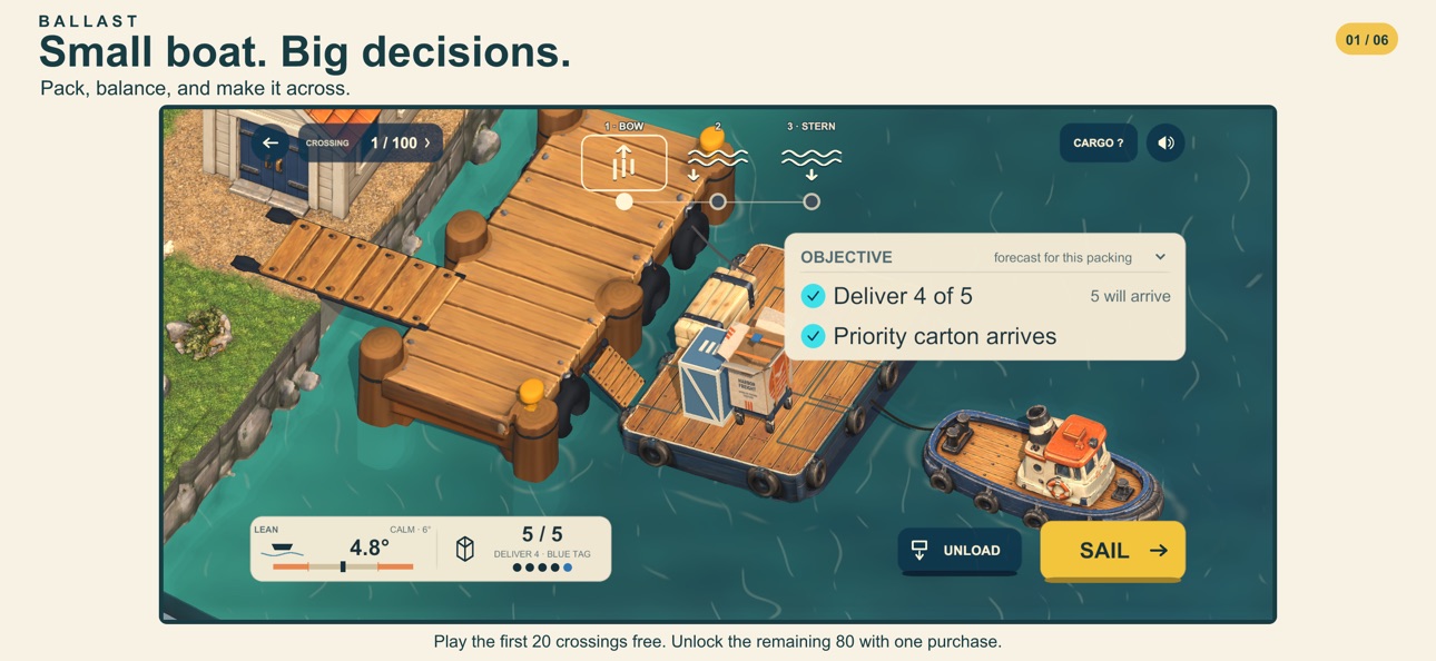 Screenshot 1 of Ballast: Perfectly Balanced