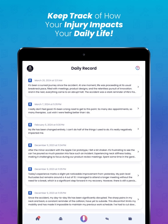 Quilia: The Client App iPad screenshot 4 - Productivity app