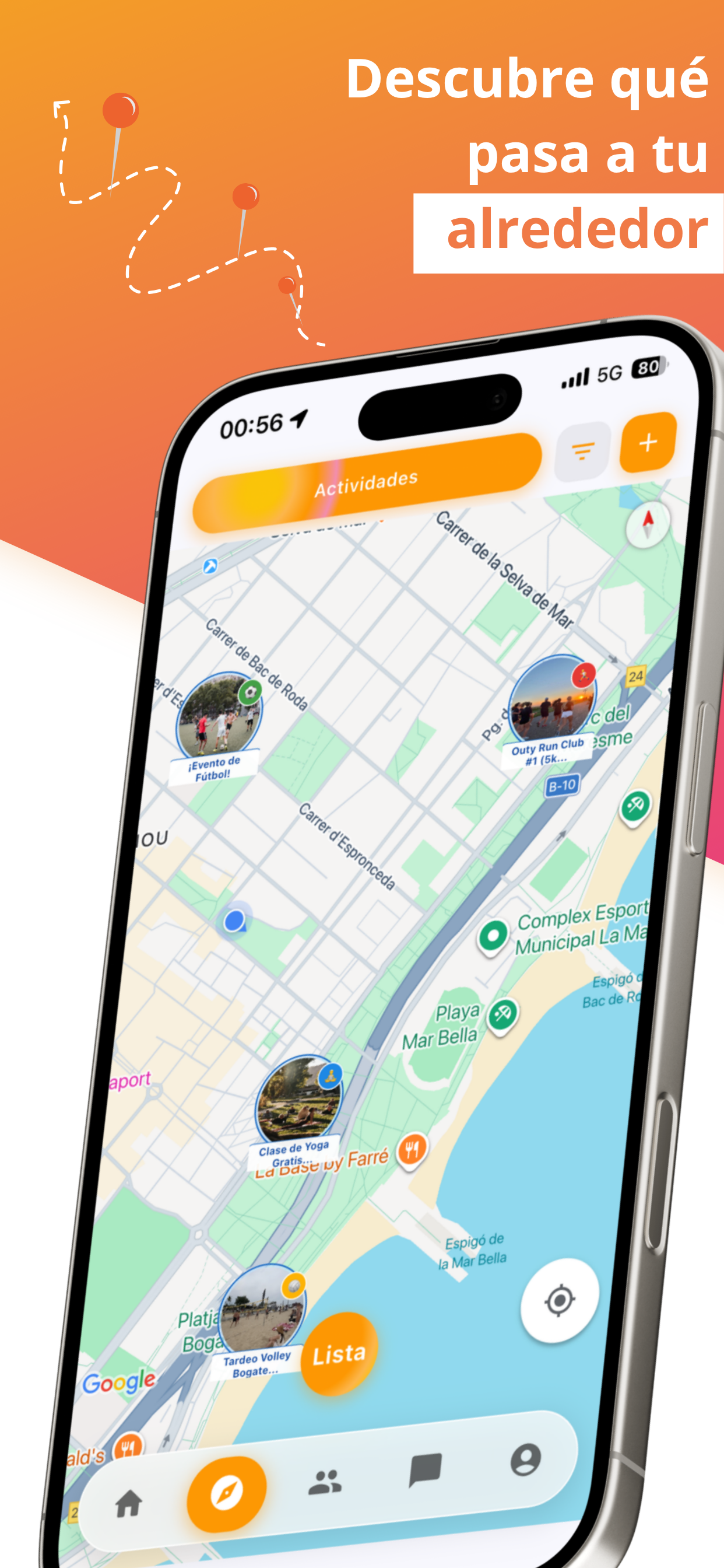 OUTY - Friends & sports screenshot 2