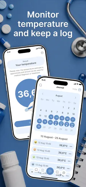 Fever Track: Body Thermometer screenshot 2