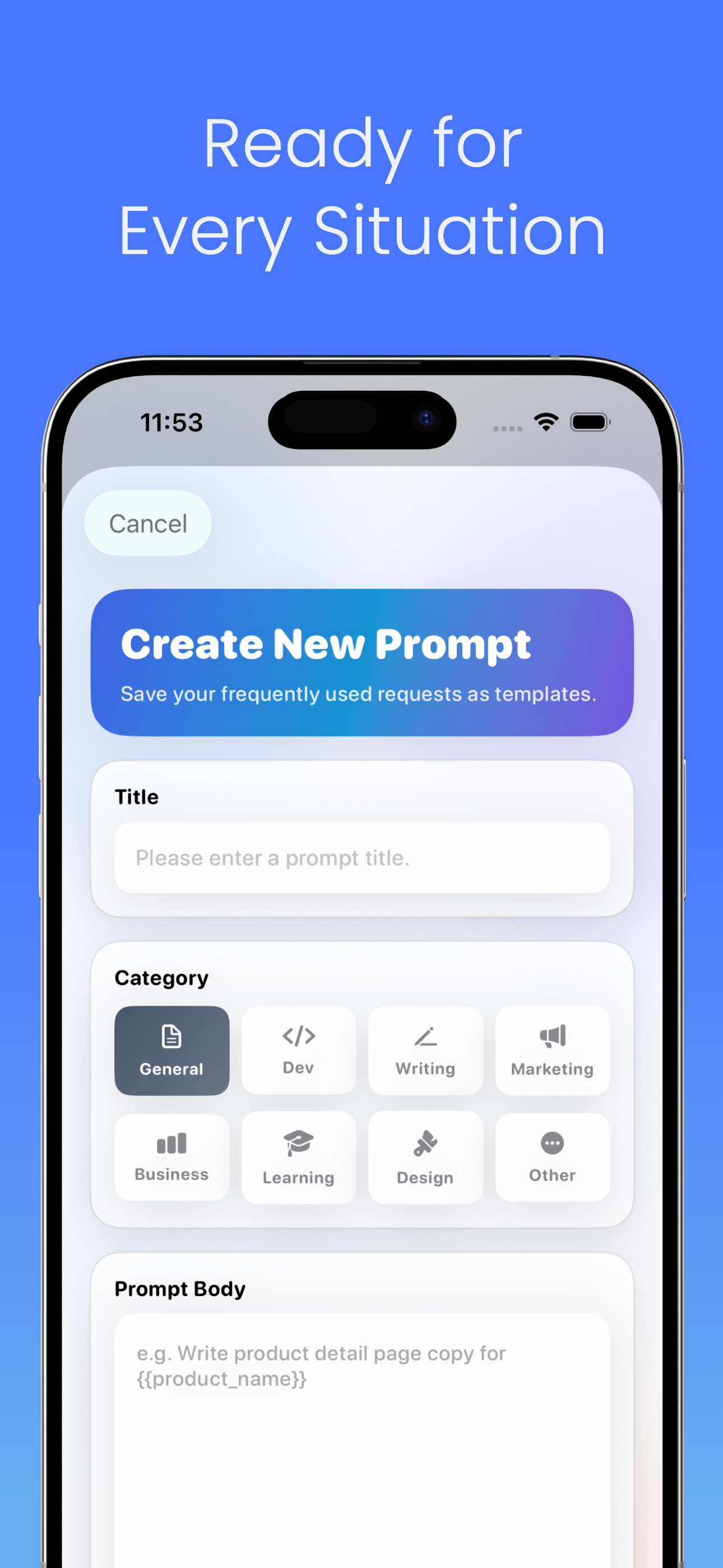 Prompt Snap: AI Prompts