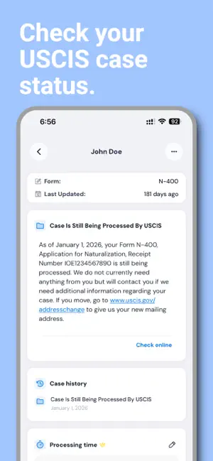 MigraUSA Case Tracker screenshot 2