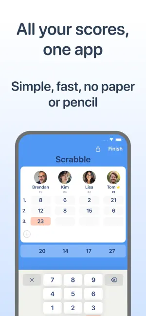 Score Pad - board game tracker screenshot 1