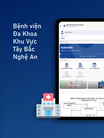 Bệnh viện ĐKKV Tây Bắc Nghệ An iPad screenshot 1