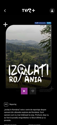 TVR+ iPhone screenshot