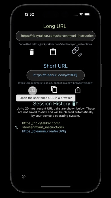 ShortenMyURL Screenshot