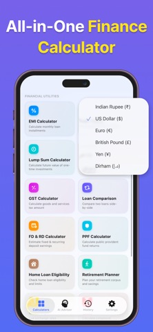 Finance Calculator: EMI & SIP screenshot