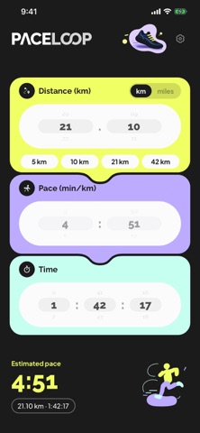 PaceLoop - Pace Calculator Screenshot 3 of 5