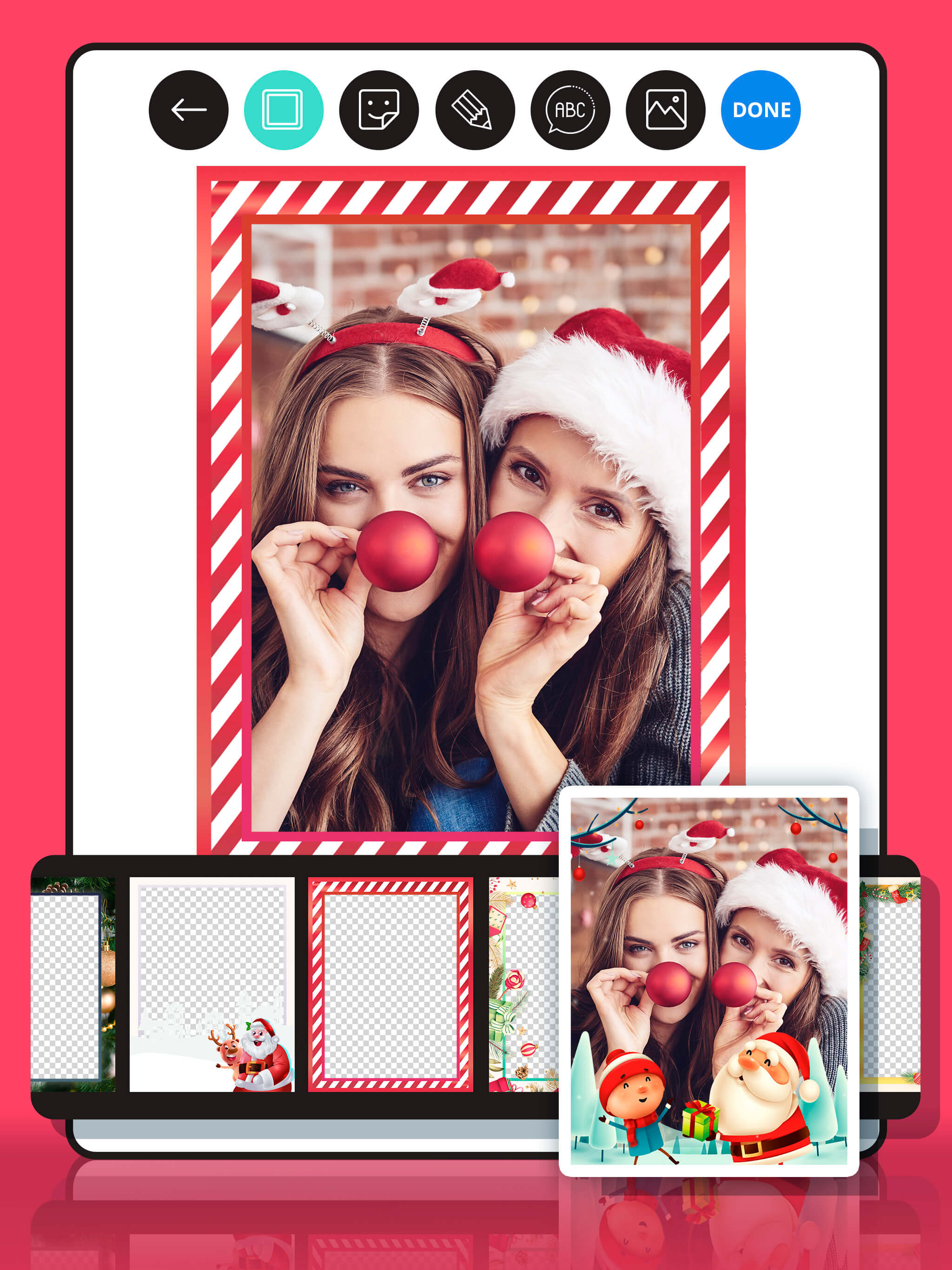 Christmas wishes photo editor