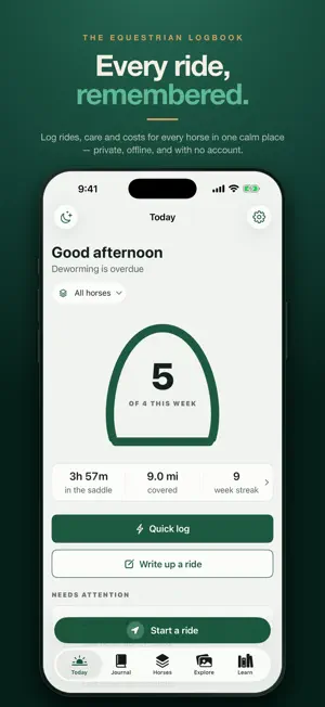 Roanio: Horse Riding Tracker screenshot 1