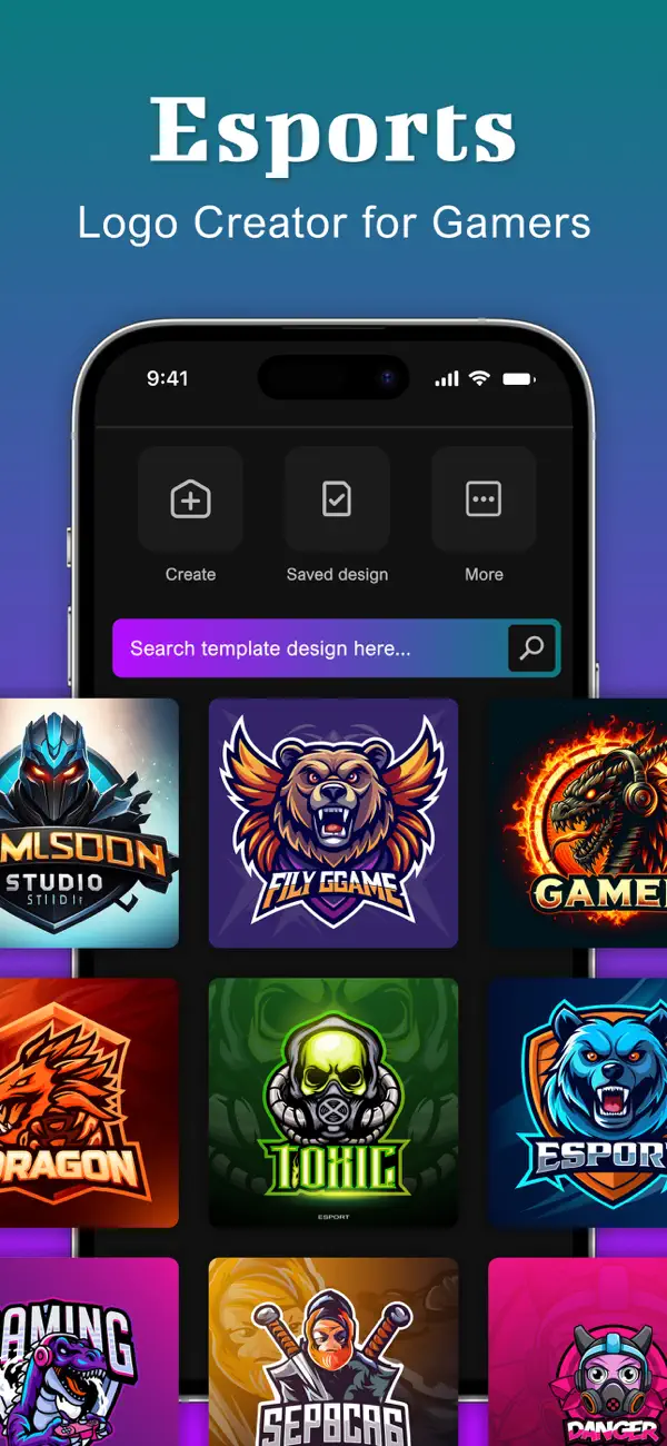Screenshot #1 pour Gamer Logo Maker,Esport Gaming