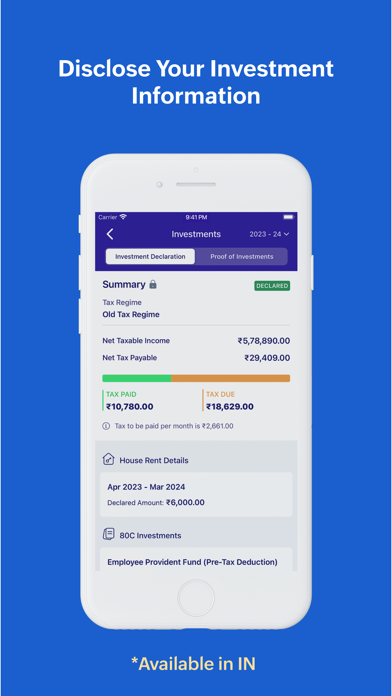 Zoho Payroll - Employee Portal iPhone screenshot 9 - Finance app