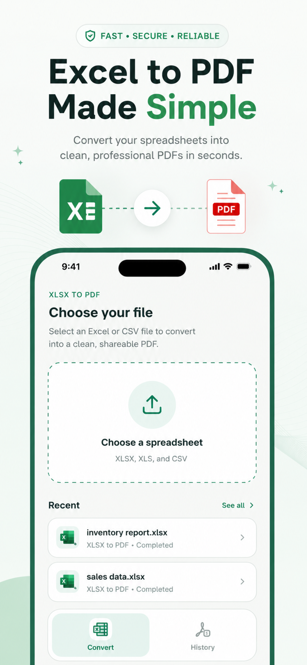 Excel to PDF Converter - XLS screenshot 2