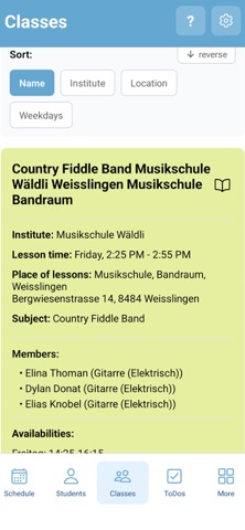 MusicScoodle Teachers iPhone screenshot