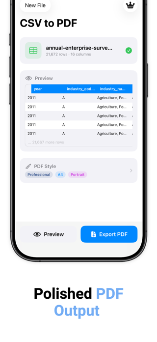 CSV to PDF Converter Pro Screenshot 4 of 5