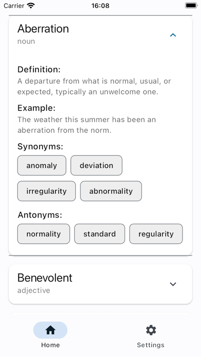 Vocab Enhance Your Vocabulary Screenshot