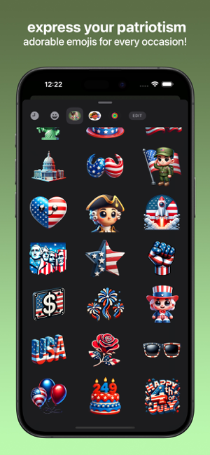 ‎Patriot Emojis Screenshot