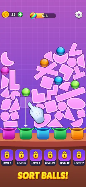 Pocket Puzzles - Ball Sort screenshot 1