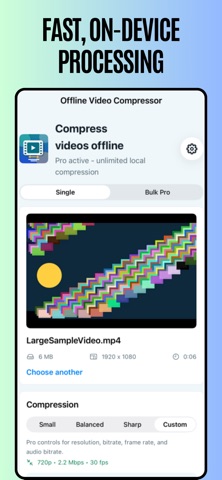 Offline Video Compressor Screenshot 1 of 6