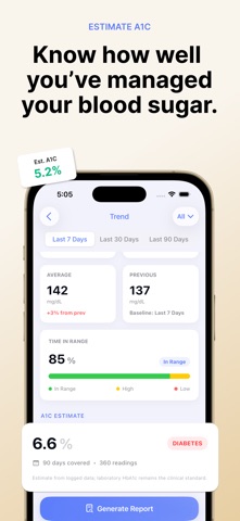 SugarNote: Blood Sugar Tracker Screenshot 4 of 7