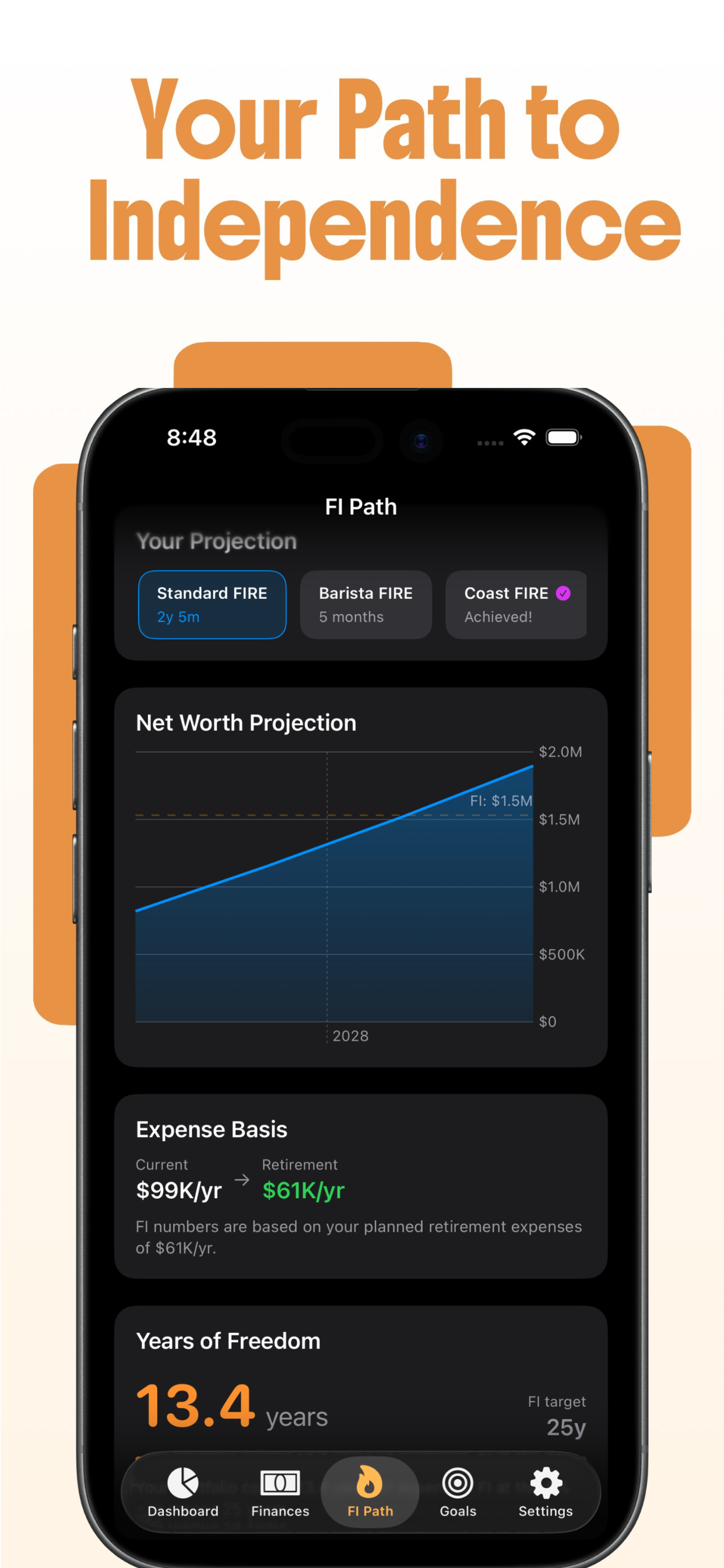 FIRE Path: FI Planner screenshot 2