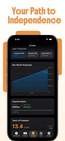 FIRE Path: FI Planner iPhone screenshot
