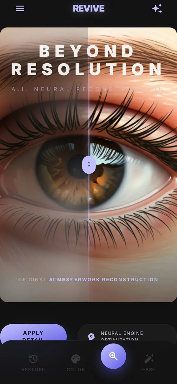 Screenshot #1 pour Revive - enhance, retake