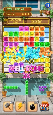 Gem Puzzle Island iPhone screenshot