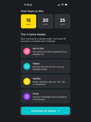 Quickfire Party Game iPad screenshot