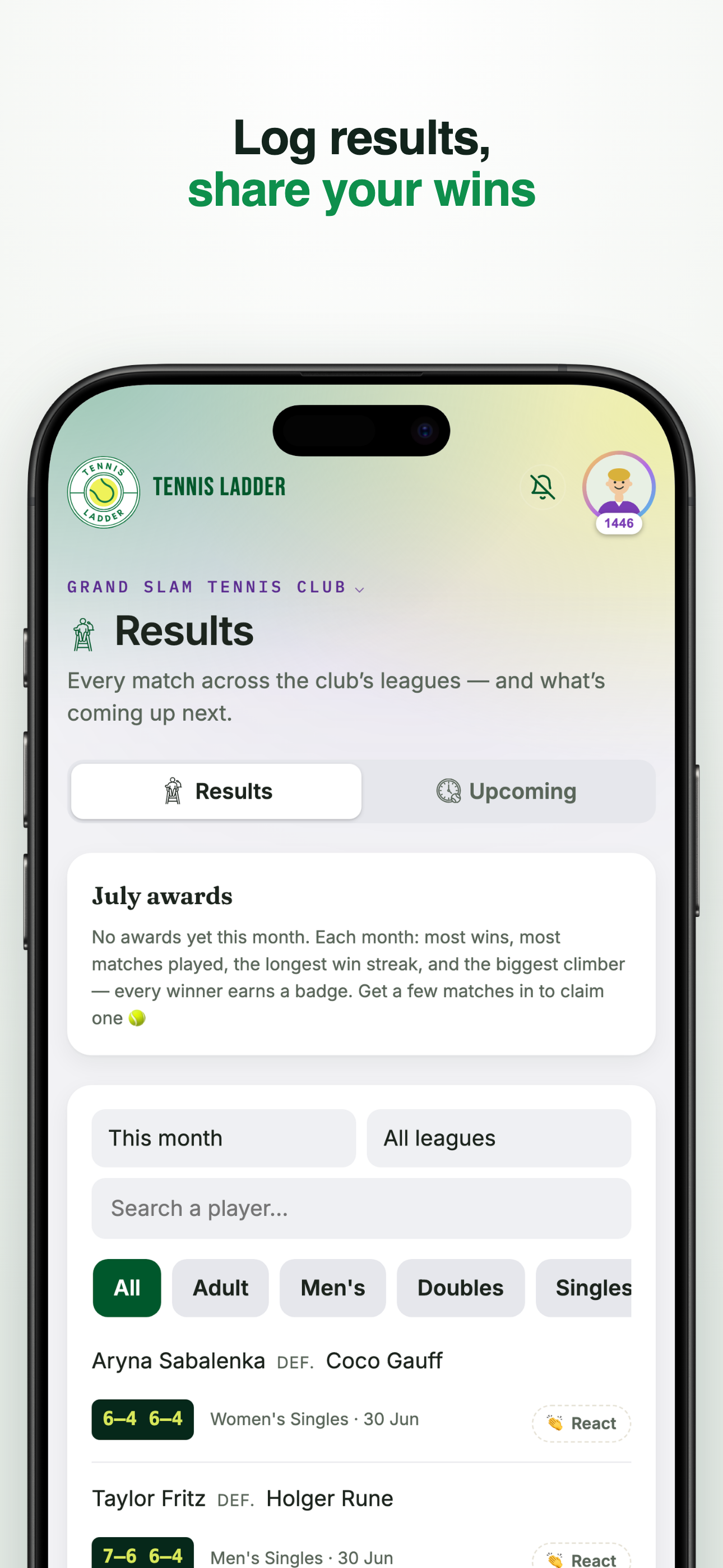 Tennis Ladder screenshot 9