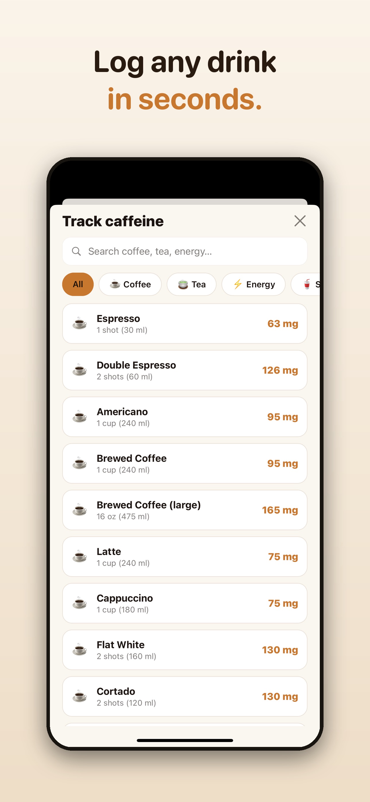 Screenshot 4 of Caffeine Tracker: Daily