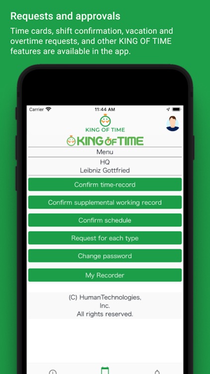 Clock-in KING OF TIME