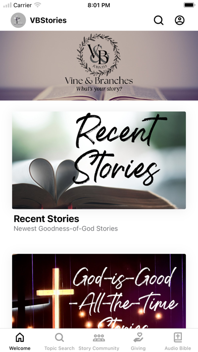 Vine & Branches Stories Screenshot