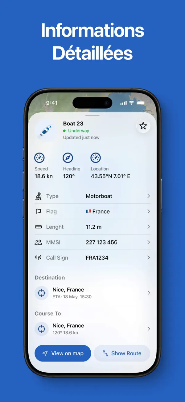 Screenshot #2 pour Tracker de Bateau