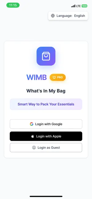 WIMB - My Packing Checklist screenshot 1
