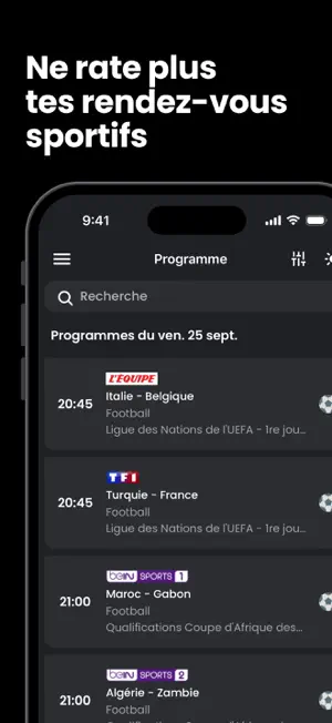 TV Sports - programme sportif screenshot 1