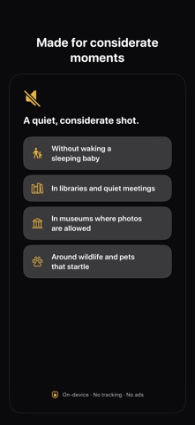 Lumio — Fast Camera iPhone screenshot