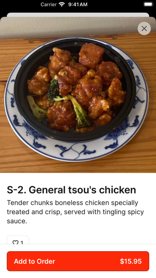 Wang Chinese iPhone screenshot 3 - Food & Drink app