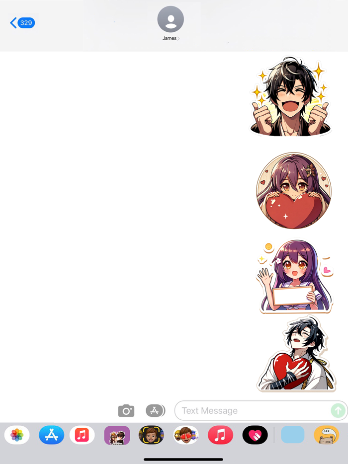 Beautiful Love Couple Stickers