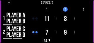 BT Pickleball Scoreboard iPhone screenshot