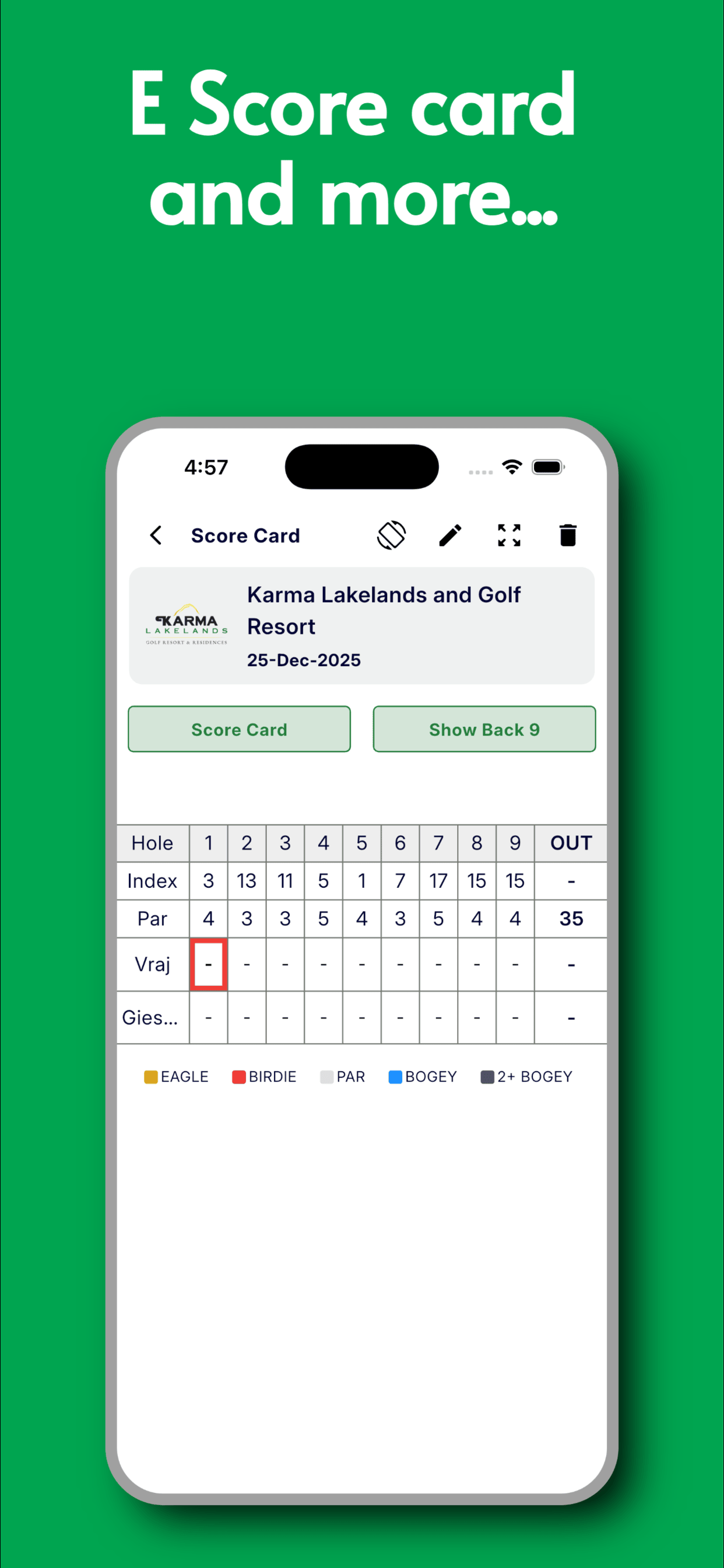 Karma Lakelands Golf screenshot 5