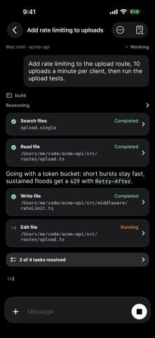 BYOT Coding Agent Screenshot 2 of 6