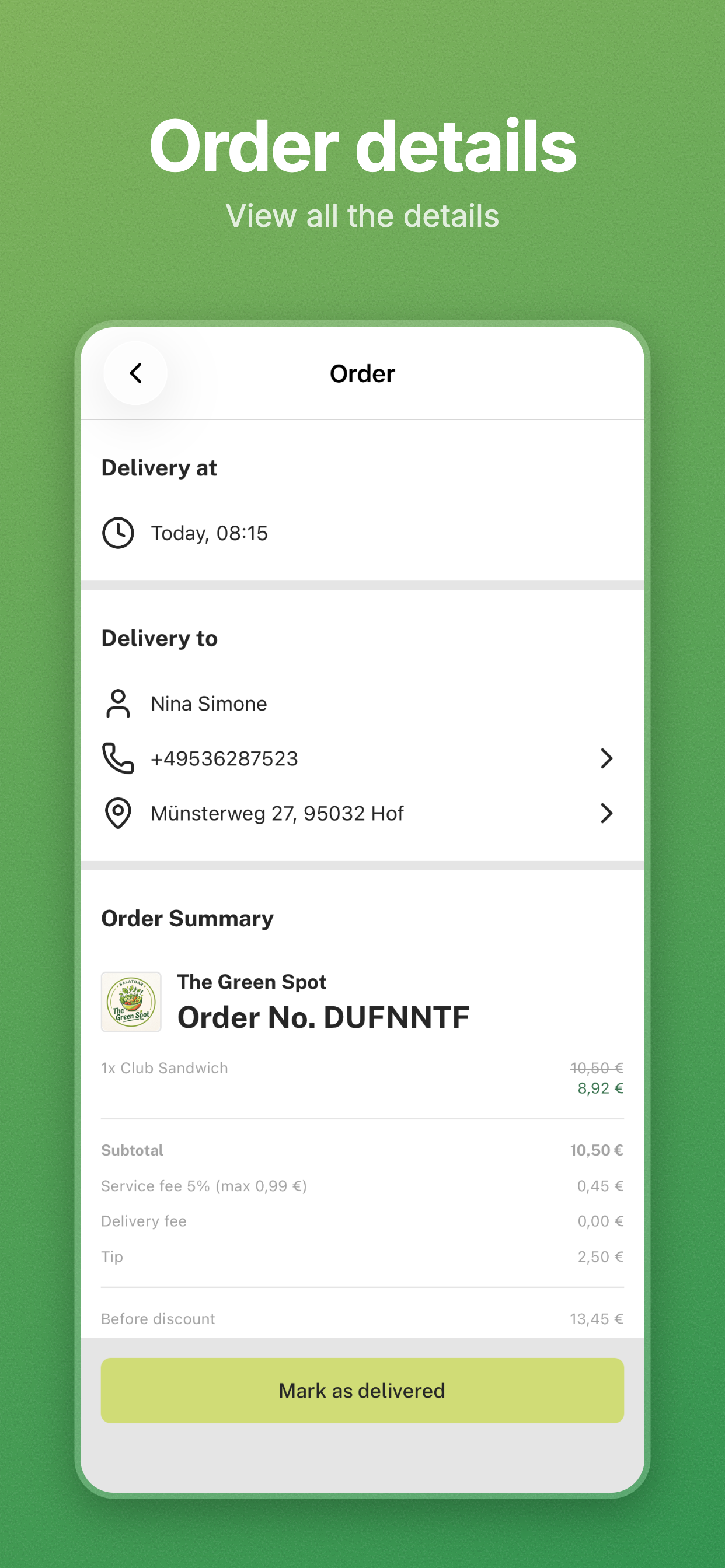 EAT-TAXI Driver screenshot 2