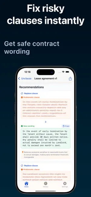 Unclause: AI Contract Analyzer screenshot 3