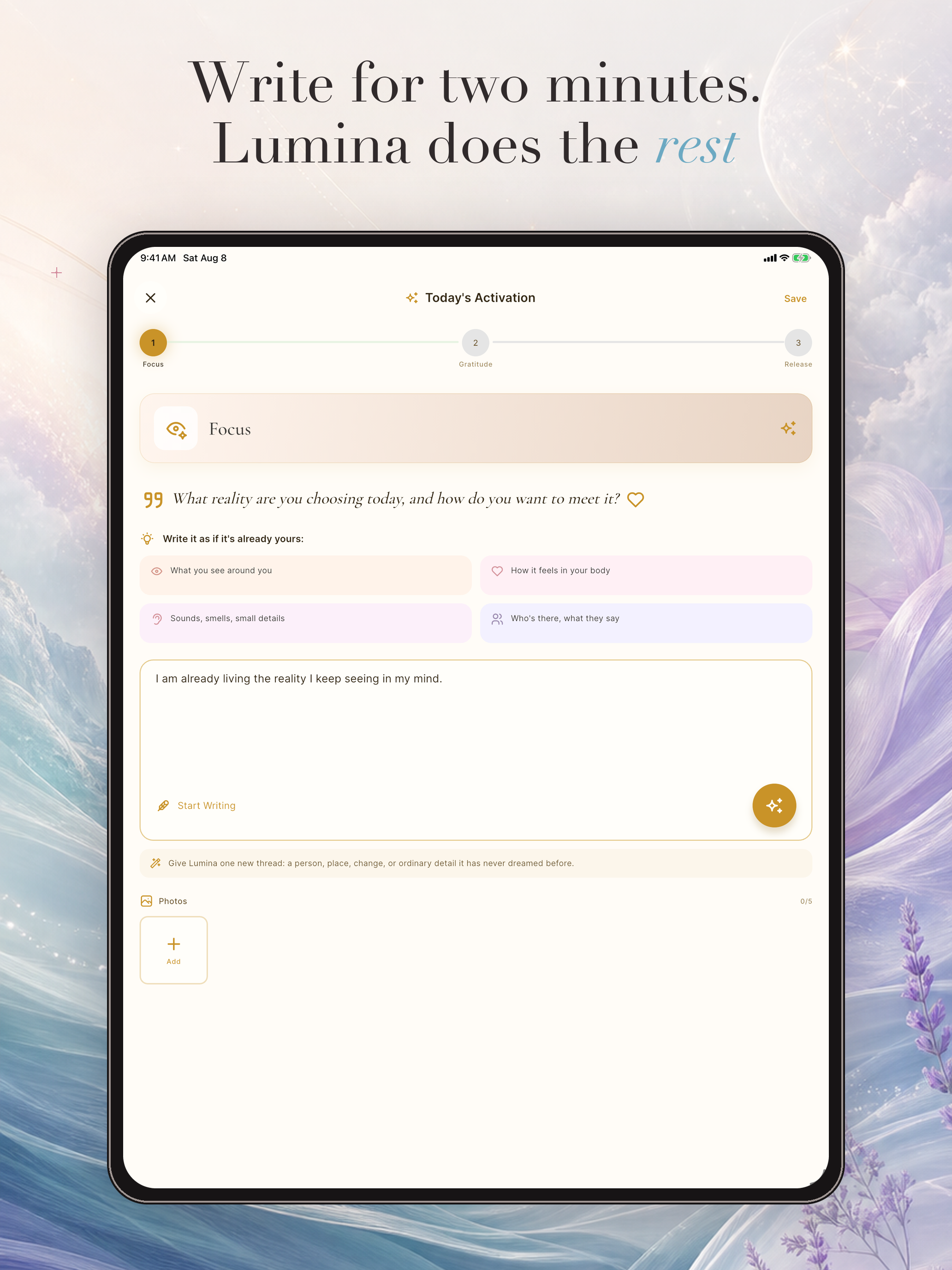 Lumina Manifestation Journal screenshot 9