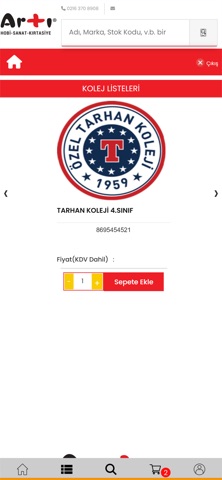 Artı Kırtasiye B2B screenshot