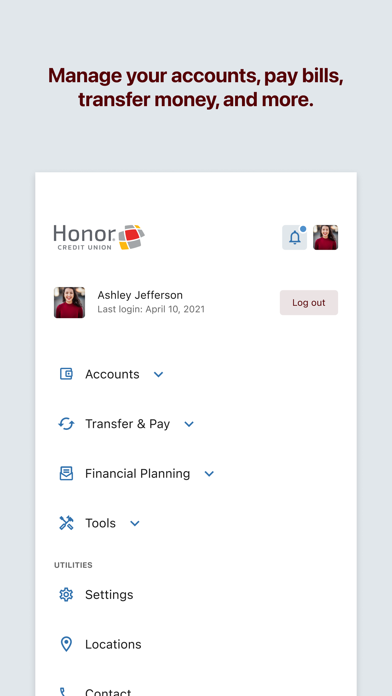 Screenshot 4 of Honor CU Mobile App