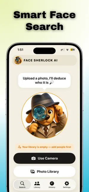 Face Sherlock AI iPhone screenshot 1